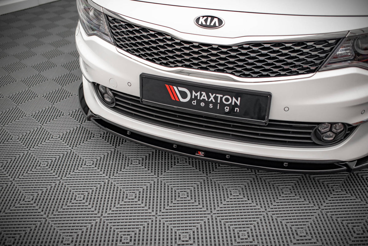Street+ Spoilerlippe Front Ansatz V.1 passend für Kia Optima Mk4 schwarz Hochglanz – Ansicht 3