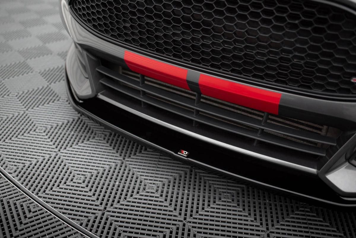 Street+ Spoilerlippe Front Ansatz V.2 passend für Ford Focus ST Mk3 Facelift schwarz Hochglanz – Ansicht 4