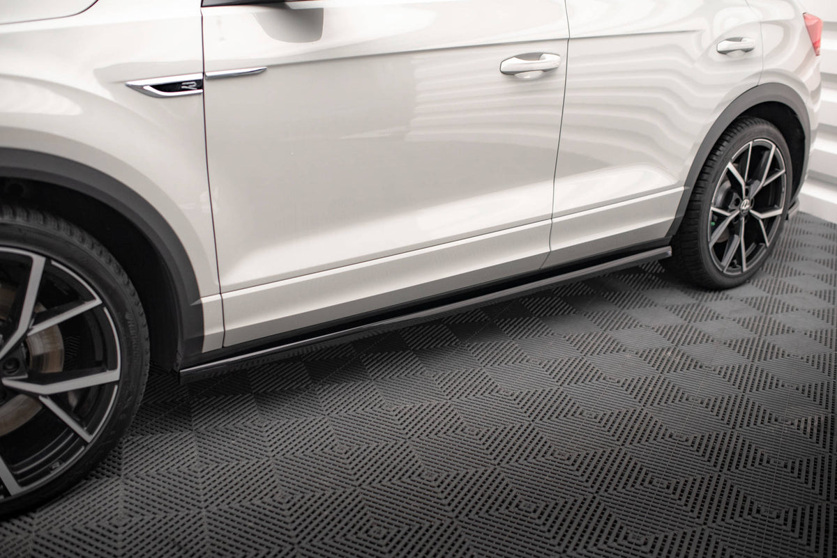 Street+ Seitenschweller Leisten passend für VW T-Roc R / R-Line Mk1  schwarz Hochglanz – Ansicht 4