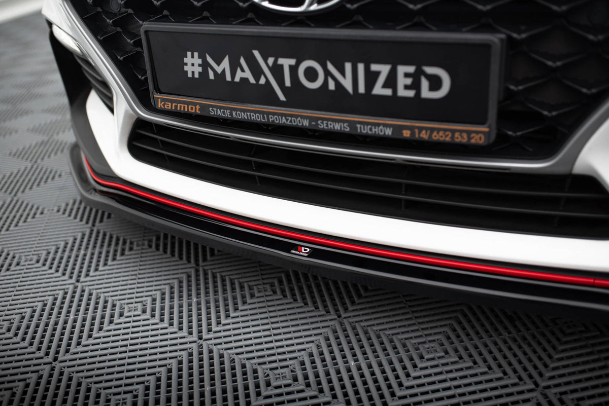 Front Splitter V.2 Hyundai I30 N Mk3 Hatchback / Fastback schwarz Hochglanz – Ansicht 4