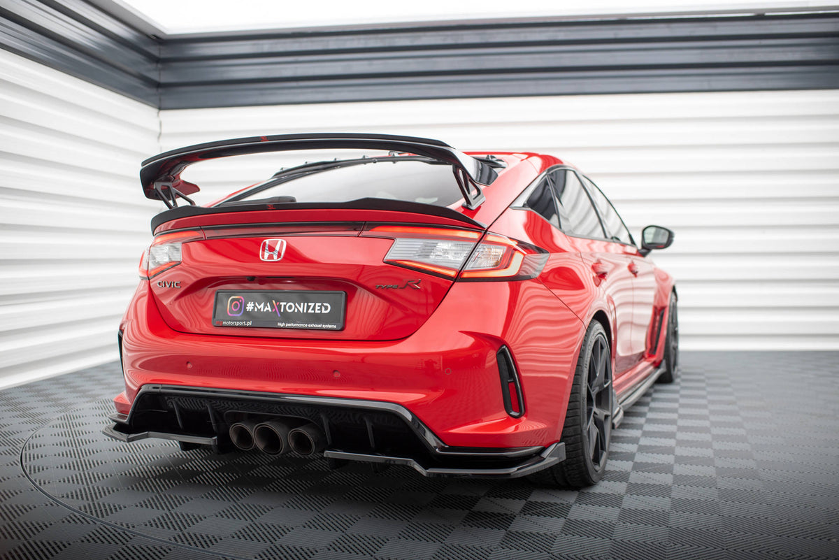 Niedriger Heckspoiler Lippe Honda Civic Type-R Mk 11 schwarz Hochglanz – Ansicht 4
