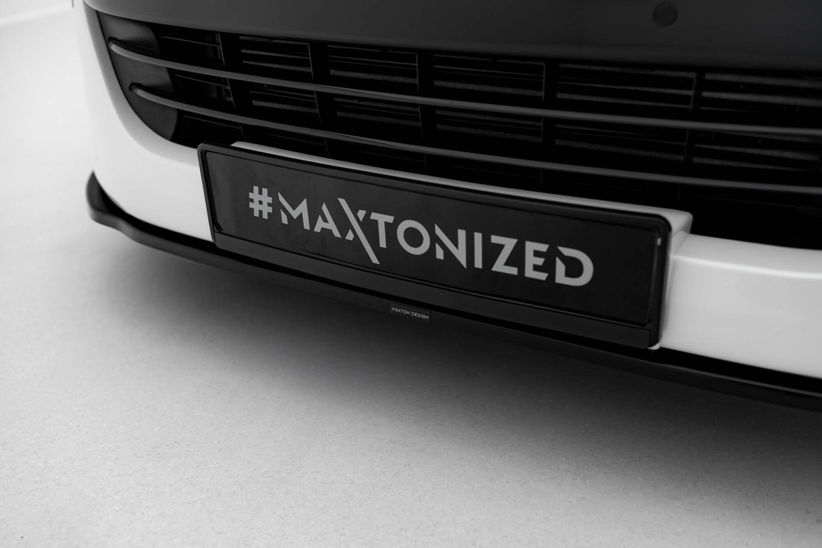 Street+ Spoilerlippe Front Ansatz V.1 passend für Peugeot RCZ Mk1 schwarz Hochglanz – Ansicht 4