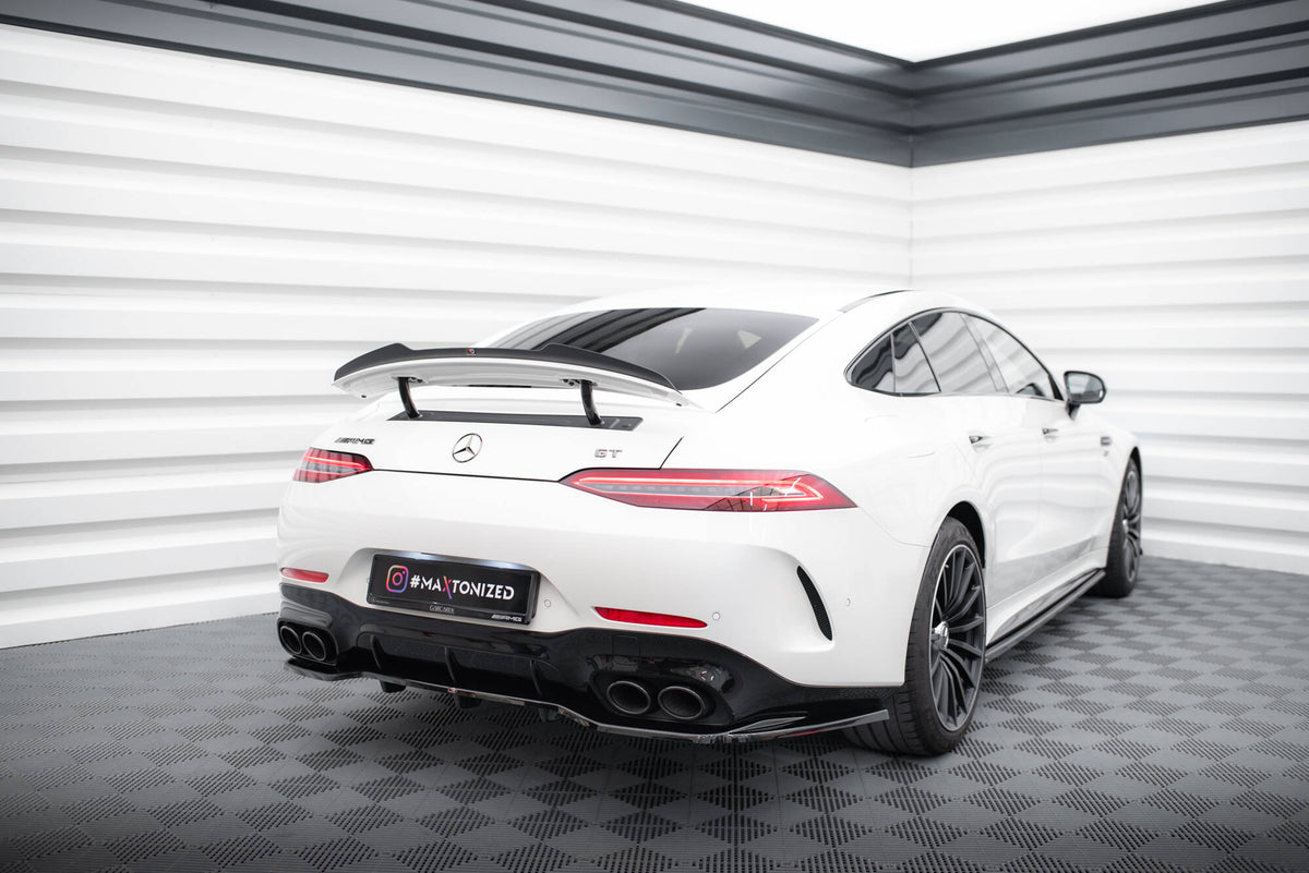 Heckspoiler Lippe Mercedes-AMG GT 53 / 43 V8 Package 4 Door-Coupe X290 schwarz Hochglanz – Ansicht 1