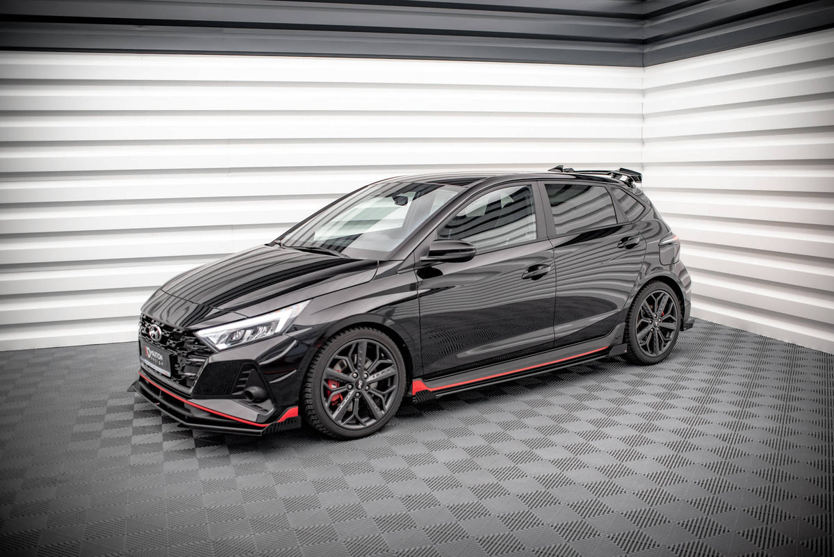 Seitenschweller Flaps passend für Hyundai I20 N Mk3 schwarz Hochglanz – Ansicht 3