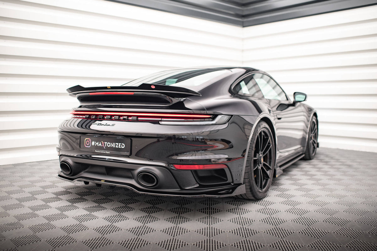 Street+ Mittlerer Diffusor RACE passend für Porsche 911 Turbo S 992 schwarz Hochglanz – Ansicht 7