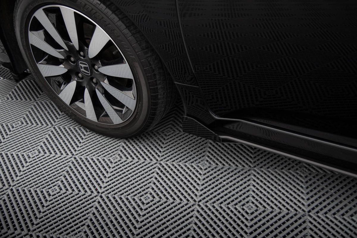 Seitenschweller Flaps passend für Honda Civic Mk10 schwarz Hochglanz – Ansicht 5