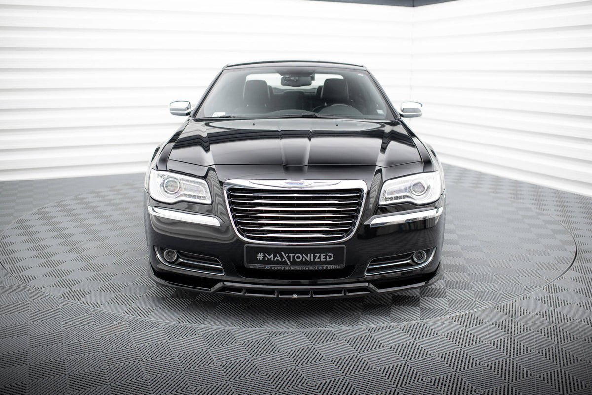Street+ Spoilerlippe Front Ansatz passend für Chrysler 300 Mk2 schwarz Hochglanz – Ansicht 1
