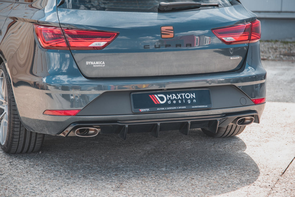 Diffusor Heck Ansatz V.2 passend für Seat Leon Cupra ST Mk3 FL – Ansicht 6