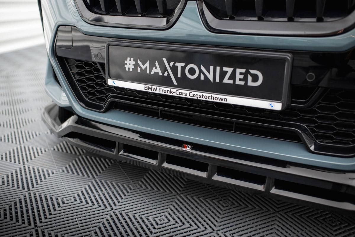 Street+ Spoilerlippe Front Ansatz passend für BMW X1 M-Paket U11 schwarz Hochglanz – Ansicht 3