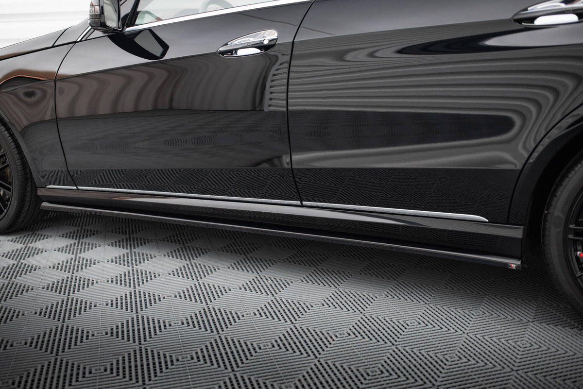 Street+ Seitenschweller Leisten passend für Mercedes-Benz E W212 Facelift schwarz Hochglanz – Ansicht 4