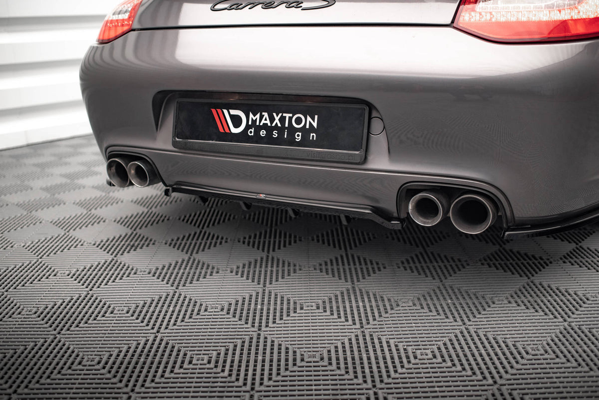 Street+ Mittlerer Diffusor RACE passend für Porsche 911 Carrera / Carrera GTS 997 Facelift schwarz Hochglanz – Ansicht 4