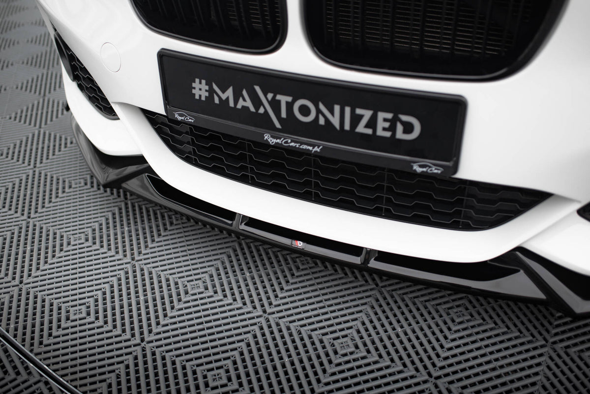 Street+ Spoilerlippe Front Ansatz V.5 + Flaps passend für BMW 1er M-Paket / M140i F20 Facelift – Ansicht 4