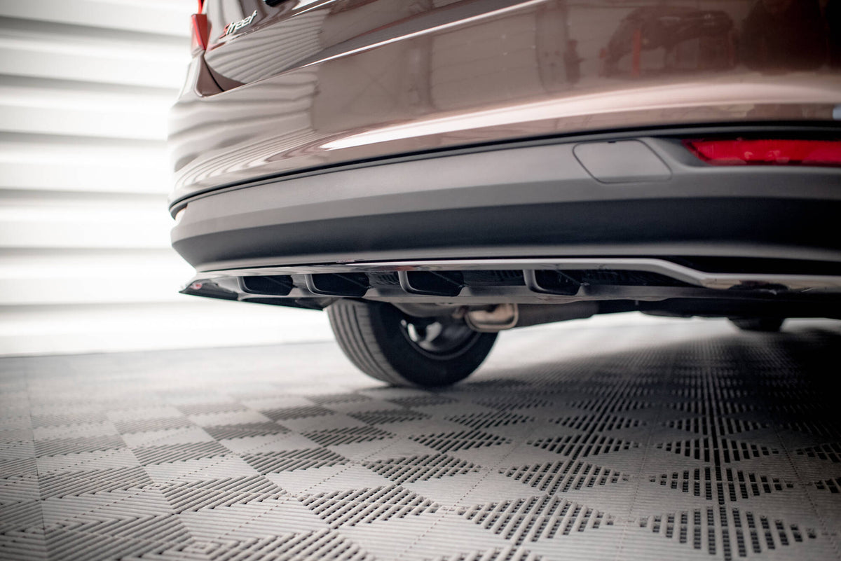 Street+ Mittlerer Diffusor RACE passend für Fiat Tipo S Limousine Mk1 schwarz Hochglanz – Ansicht 8