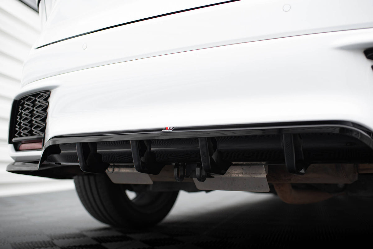 Street+ Mittlerer Diffusor RACE passend für Lexus RX F-Sport Mk5 schwarz Hochglanz – Ansicht 4