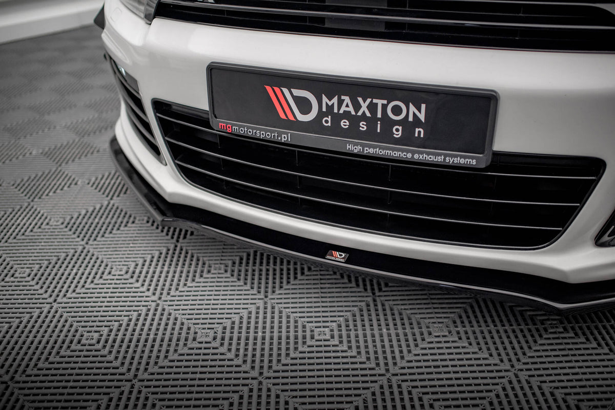 Street+ Spoilerlippe Front Ansatz passend für VW SCIROCCO R ver2 schwarz Hochglanz – Ansicht 4