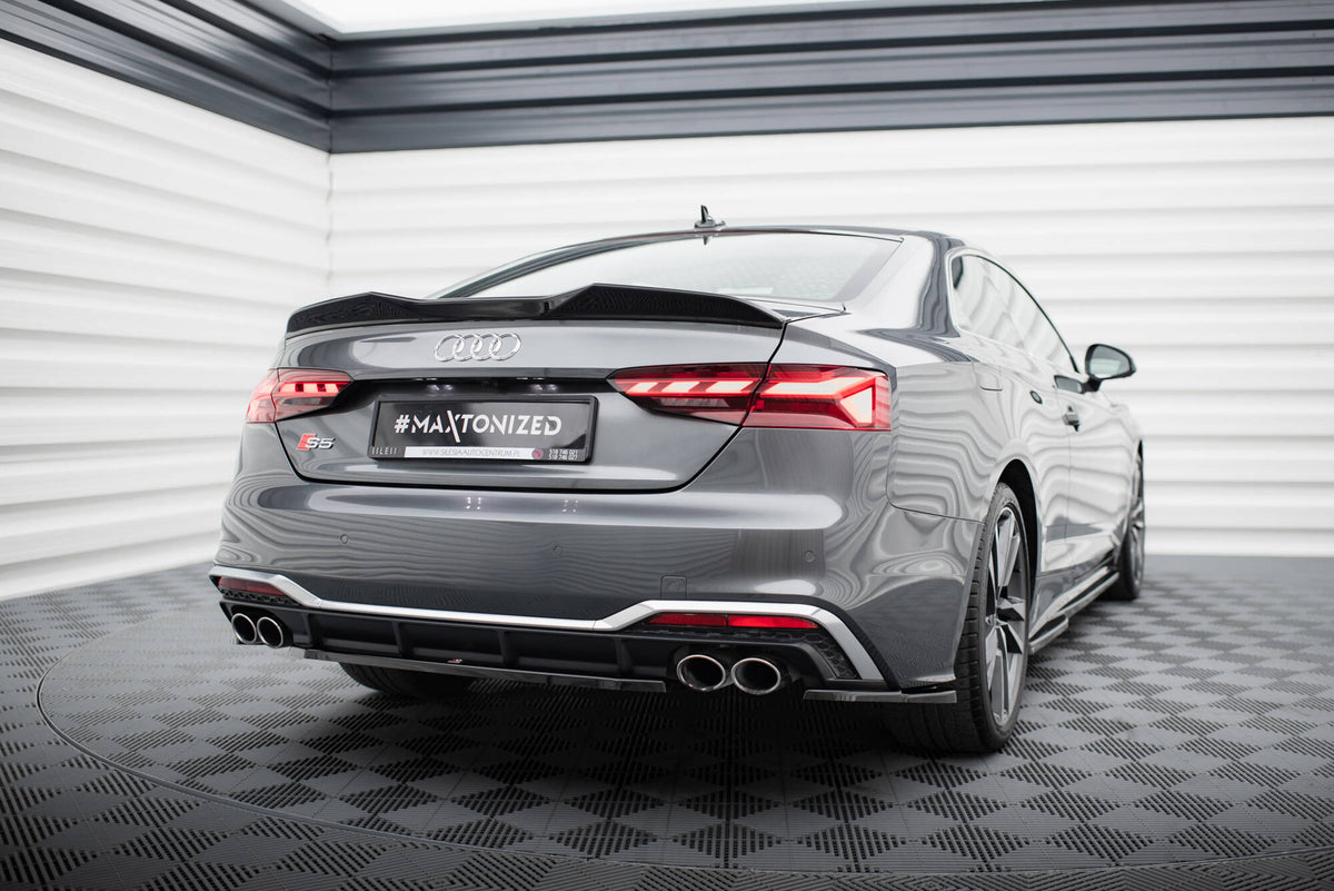 Heckspoiler Lippe 3D Audi S5 Coupe / A5 S-Line / A5 Coupe F5 Facelift schwarz Hochglanz – Ansicht 4