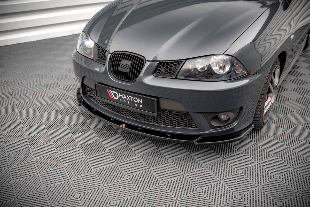 Street+ Spoilerlippe Front Ansatz V.2 passend für Seat Ibiza Cupra Mk3 schwarz Hochglanz – Ansicht 3