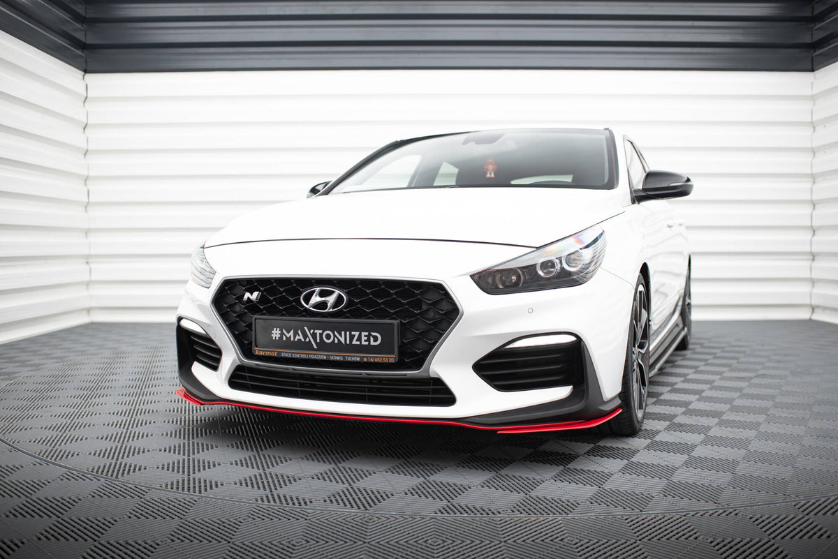 Street+ Spoilerlippe Front Ansatz passend fürs Hyundai I30 N Mk3 Hatchback / Fastback – Ansicht 3