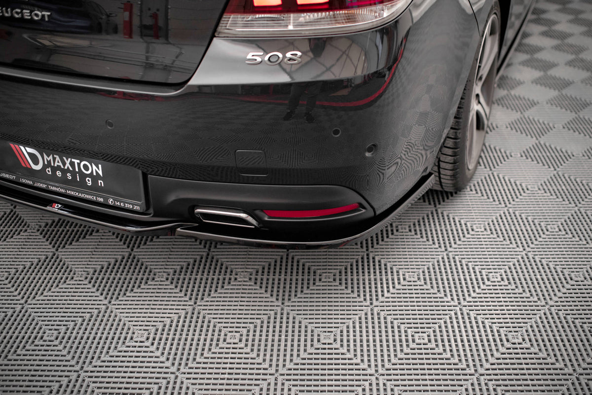 Heckansatz Peugeot 508 GT Mk1 Facelift schwarz Hochglanz – Ansicht 3