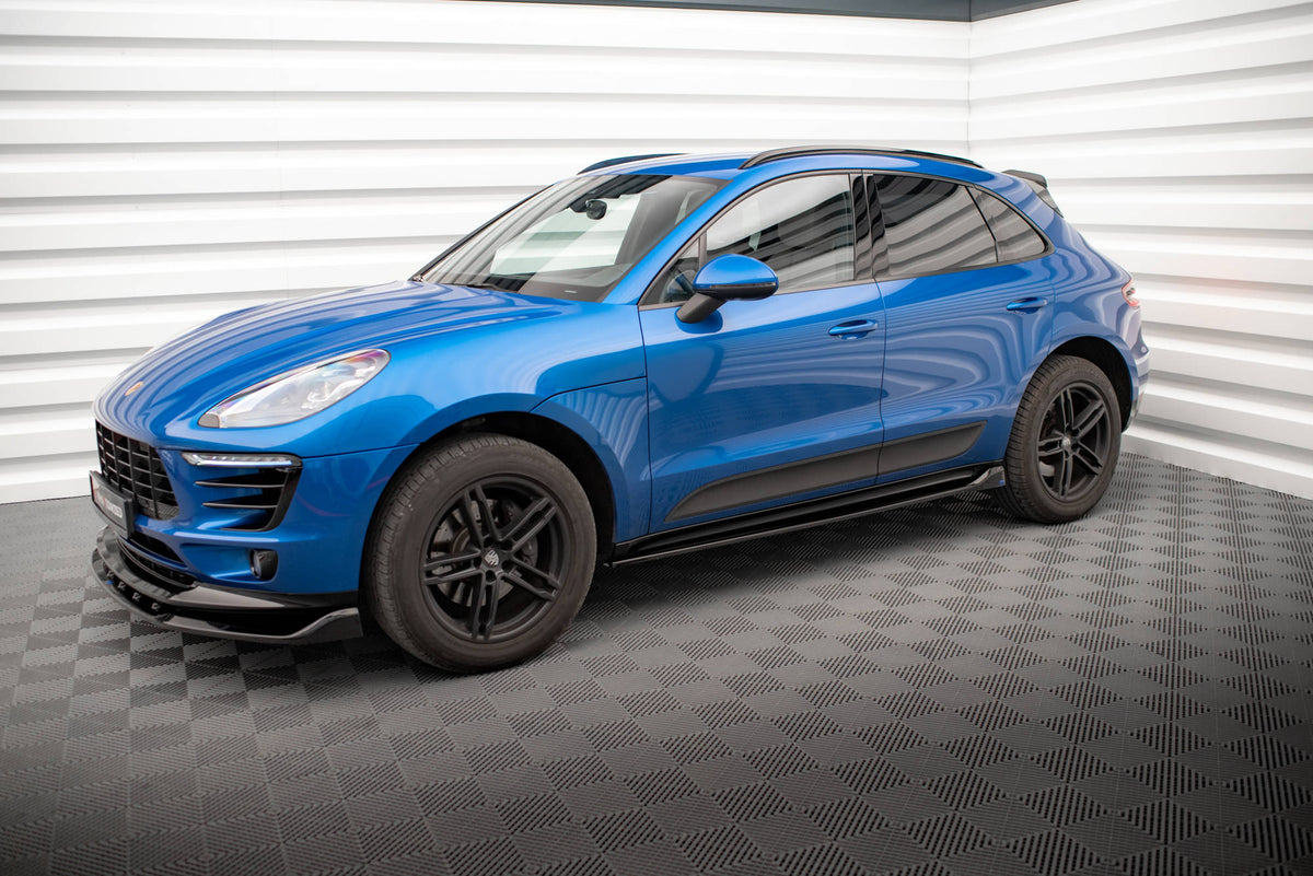 Street+ Seitenschweller Leisten passend für Porsche Macan Mk1 schwarz Hochglanz – Ansicht 4