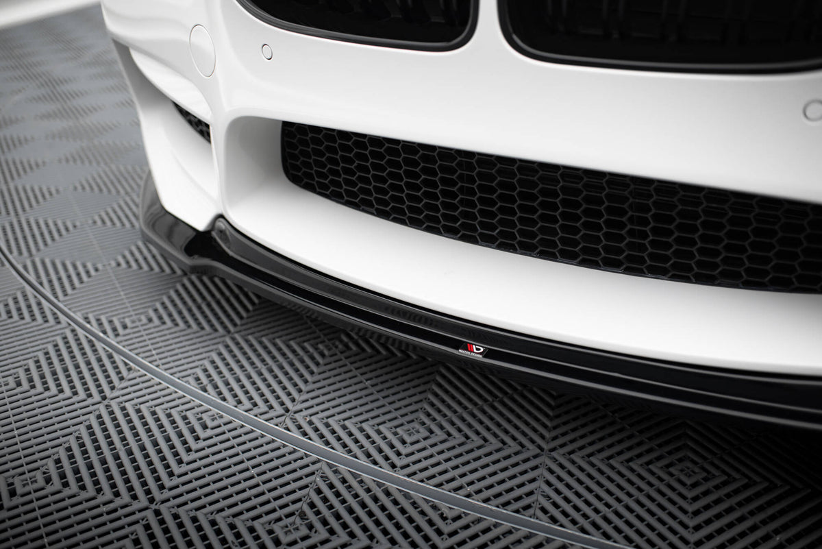 Street+ Spoilerlippe Front Ansatz V.2 passend für BMW M6 Gran Coupe / Coupe / Cabriolet F06 / F13 / F12 schwarz Hochglanz – Ansicht 1