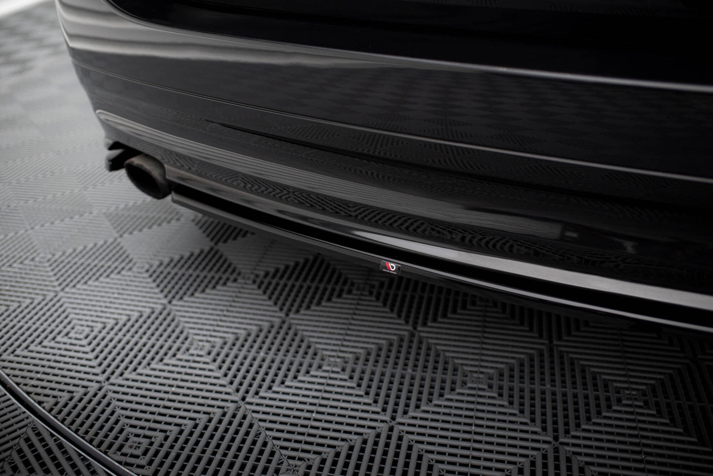 Heck Ansatz Flaps Diffusor passend für BMW 3er Touring E91 schwarz Hochglanz – Ansicht 3