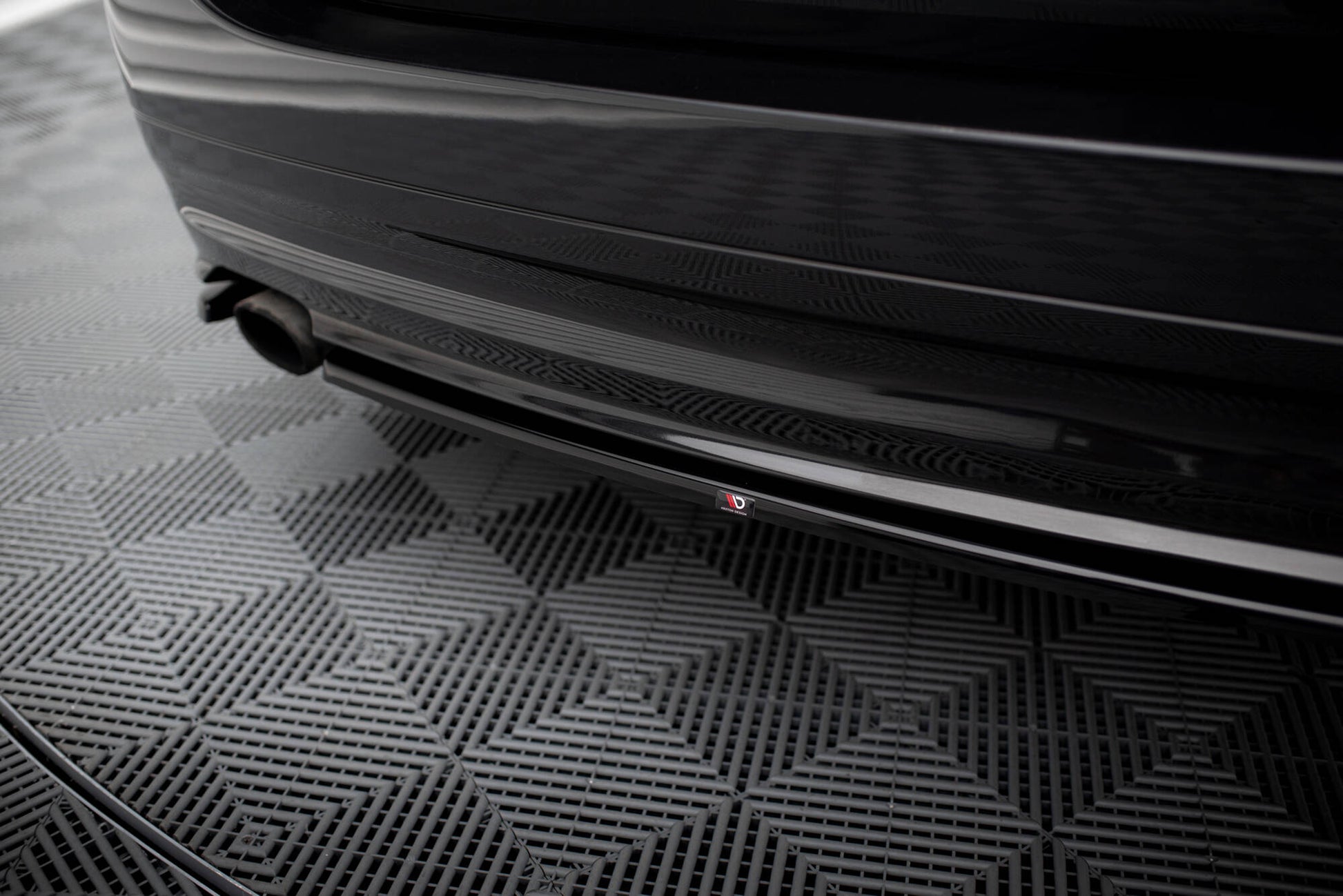 Heck Ansatz Flaps Diffusor passend für BMW 3er Touring E91 schwarz Hochglanz – Ansicht 3