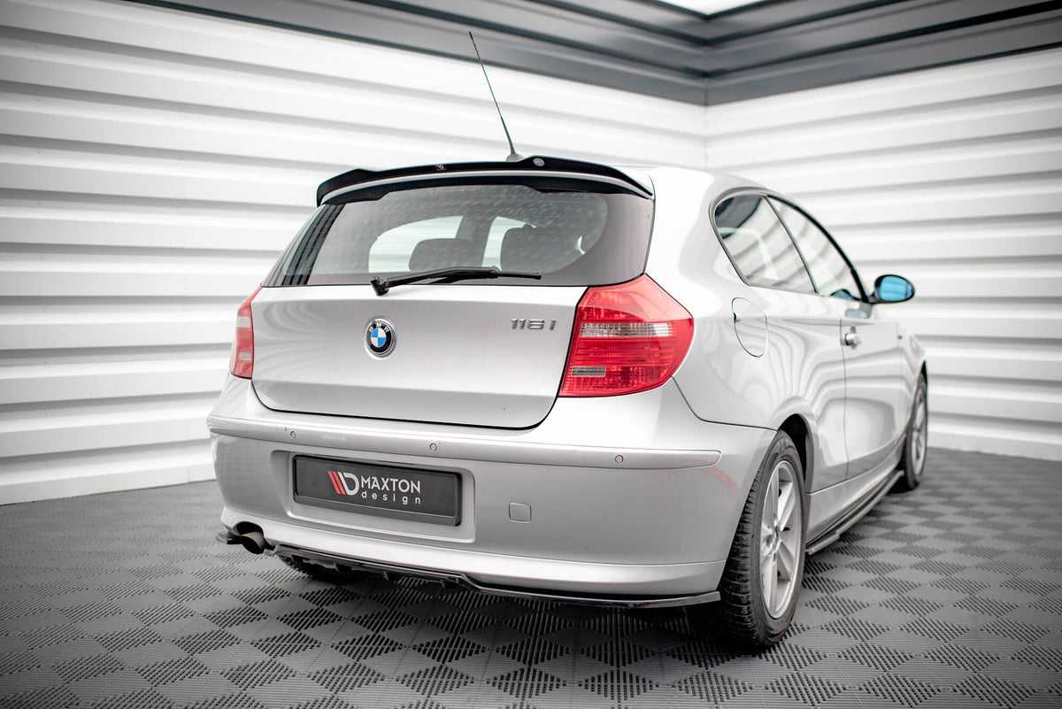 Street+ Mittlerer Diffusor RACE passend für BMW 1er E81 Facelift schwarz Hochglanz – Ansicht 1
