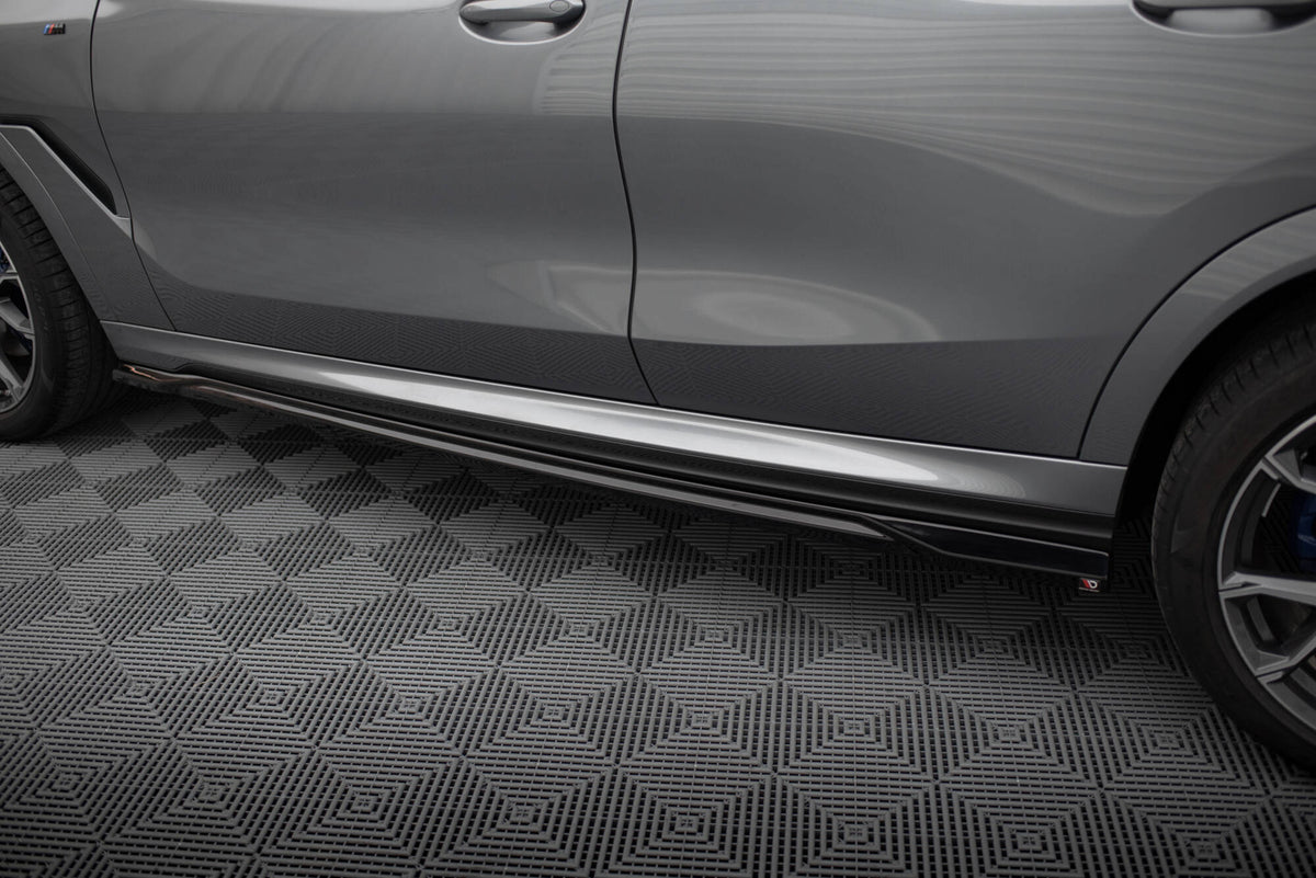 Street+ Seitenschweller Leisten passend für V.1 passend für BMW X6 M-Paket G06 Facelift schwarz Hochglanz – Ansicht 4