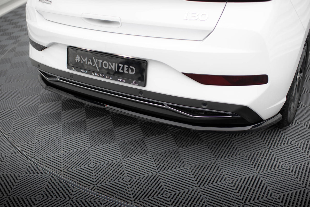 Heckansatz Hyundai I30 Mk3 Facelift schwarz Hochglanz – Ansicht 5