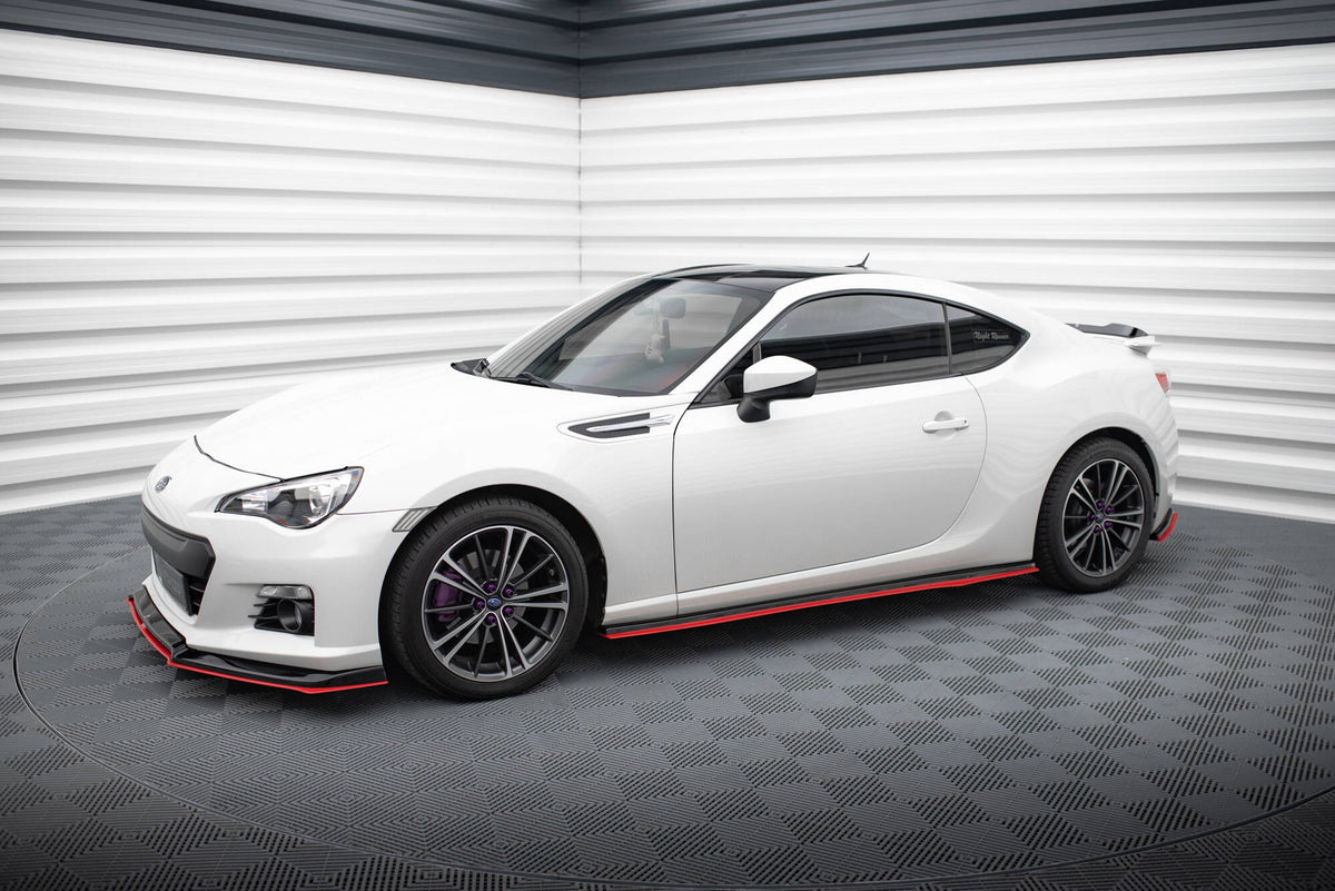 Street+ Seitenschweller Leisten V.2 passend für Subaru BRZ Mk1 / Mk1 Facelift / Toyota GT86 Facelift schwarz Hochglanz – Ansicht 1