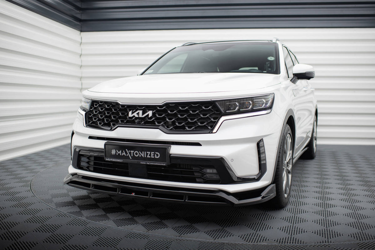 Street+ Spoilerlippe Front Ansatz passend für Kia Sorento Mk4 schwarz Hochglanz – Ansicht 3