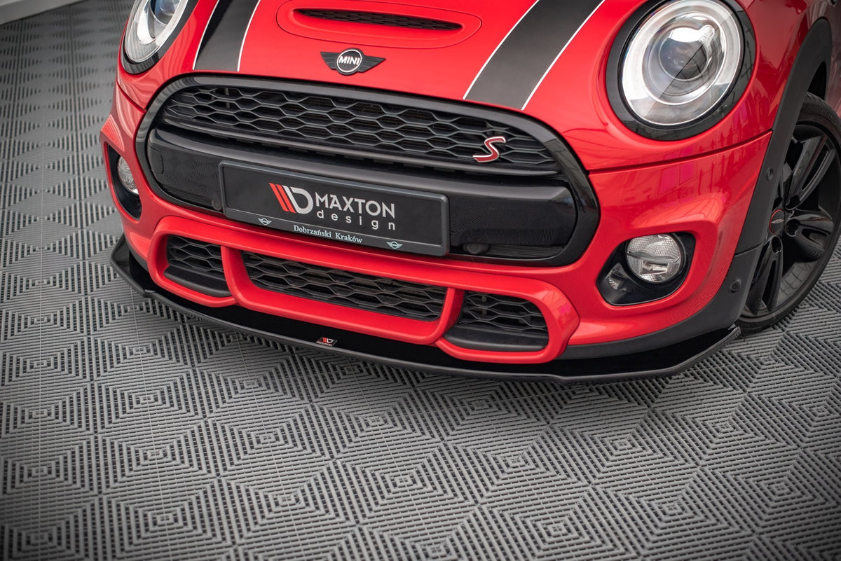 Street+ Spoilerlippe Front Ansatz passend für Mini Cooper S John Cooper Works F56 schwarz Hochglanz – Ansicht 1