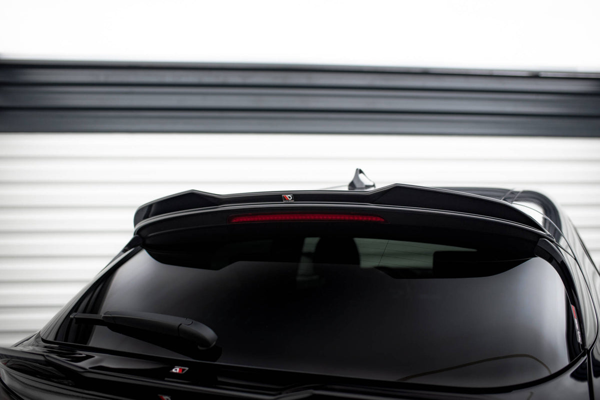 Höher Heckspoiler Lippe 3D Alfa Romeo Stelvio Mk1 schwarz Hochglanz – Ansicht 3