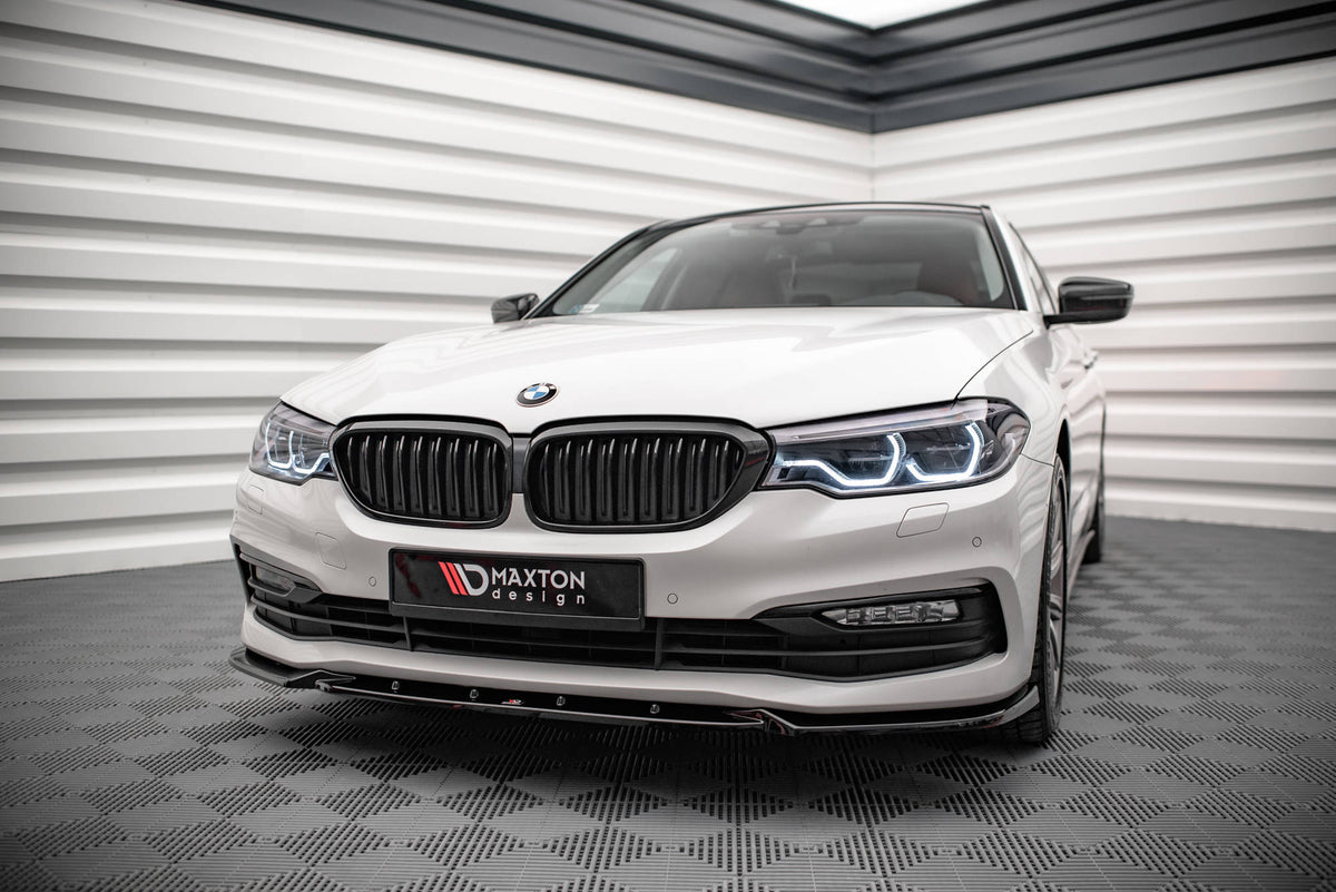 Street+ Spoilerlippe Front Ansatz V.2 passend für BMW 5er G30 / G31 schwarz Hochglanz – Ansicht 3