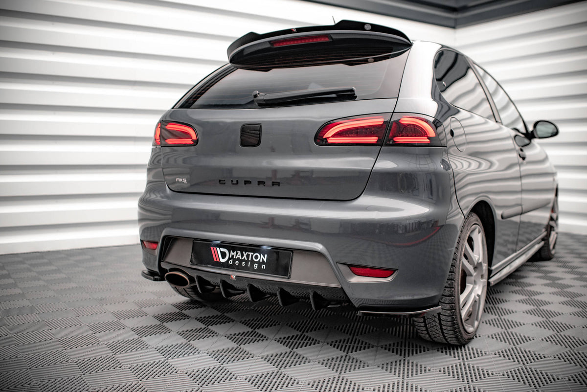 Diffusor Heck Ansatz passend für Seat Ibiza Cupra Mk3 schwarz Hochglanz – Ansicht 5