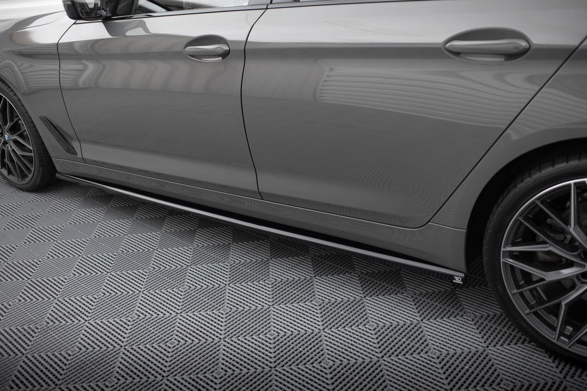 Street+ Seitenschweller Leisten passend für BMW 5er G30 / G31 Facelift schwarz Hochglanz – Ansicht 4