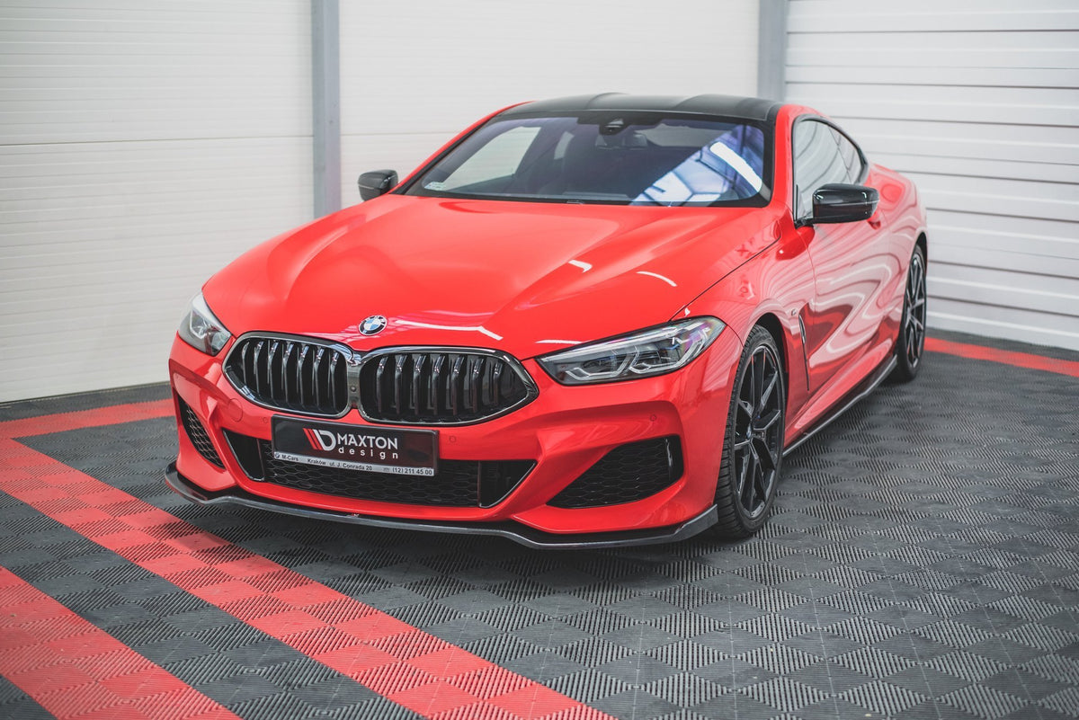 Street+ Spoilerlippe Front Ansatz V.2 passend für BMW 8 Coupe G15 / 8 Gran Coupe M Paket G16 schwarz Hochglanz – Ansicht 1