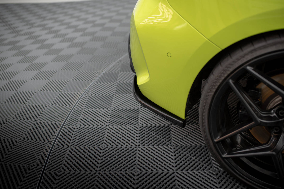 Heck Ansatz Flaps Diffusor V.7 passend für BMW 1er M-Paket / M135i F40 schwarz Hochglanz – Ansicht 3