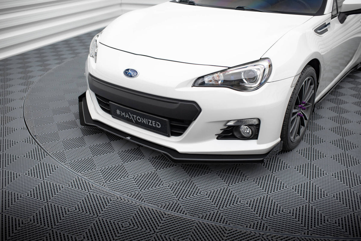 Street Pro Street+ Spoilerlippe Front Ansatz passend für + Flaps passend für V.1 + Flaps Subaru BRZ Mk1  schwarz Hochglanz – Ansicht 5