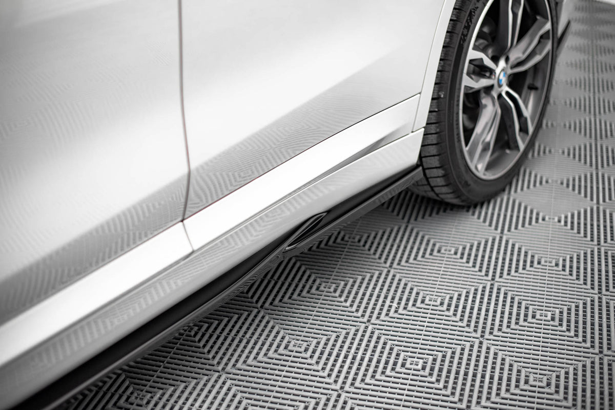 Street+ Seitenschweller Leisten passend für BMW X1 M-Paket F48 / F48 Facelift schwarz Hochglanz – Ansicht 4