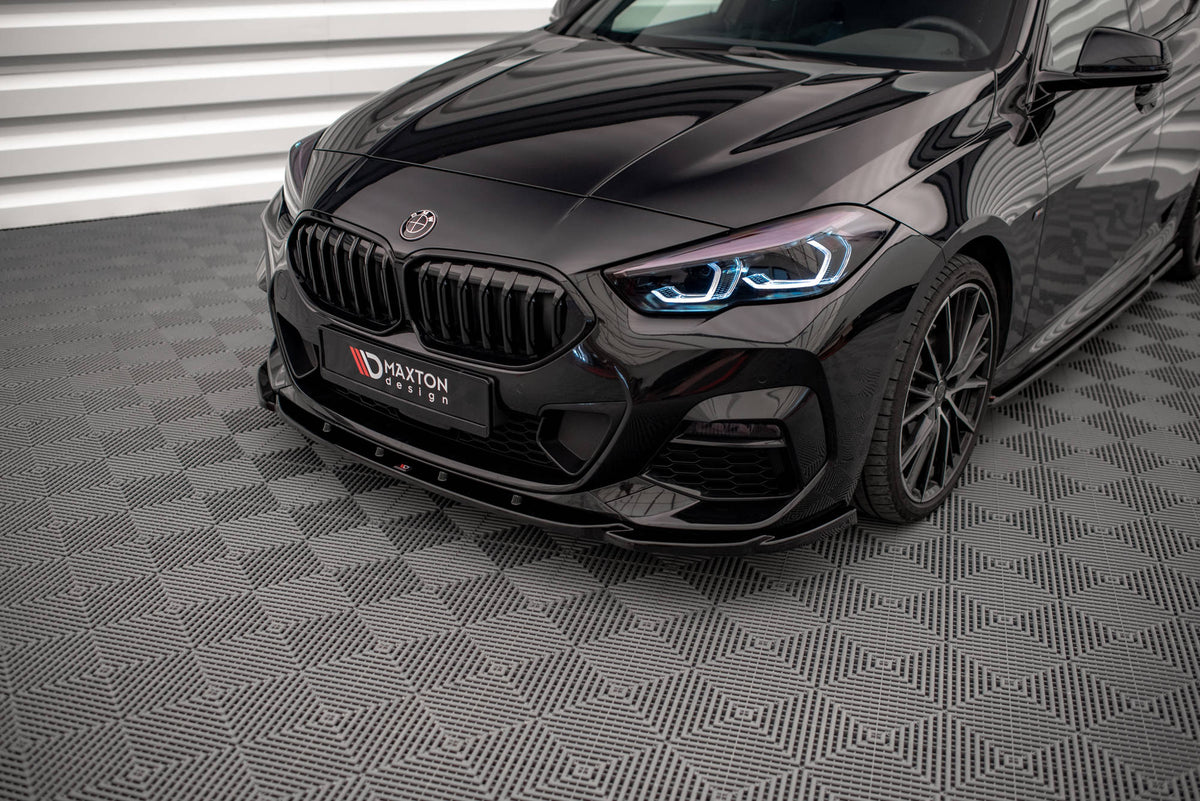 Street+ Spoilerlippe Front Ansatz V.1 passend für BMW 2 Gran Coupe M-Paket / M235i F44 schwarz Hochglanz – Ansicht 3
