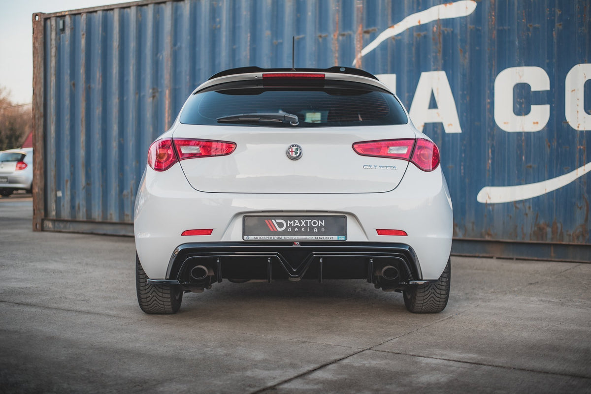 Diffusor Heck Ansatz passend für Alfa Romeo Giulietta (Einzelauspuff li. re.) – Ansicht 1