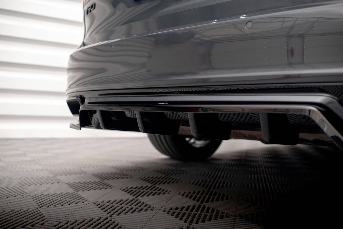 Street+ Mittlerer Diffusor RACE passend für Volvo V90 / S90 R-Design Mk2 schwarz Hochglanz – Ansicht 5