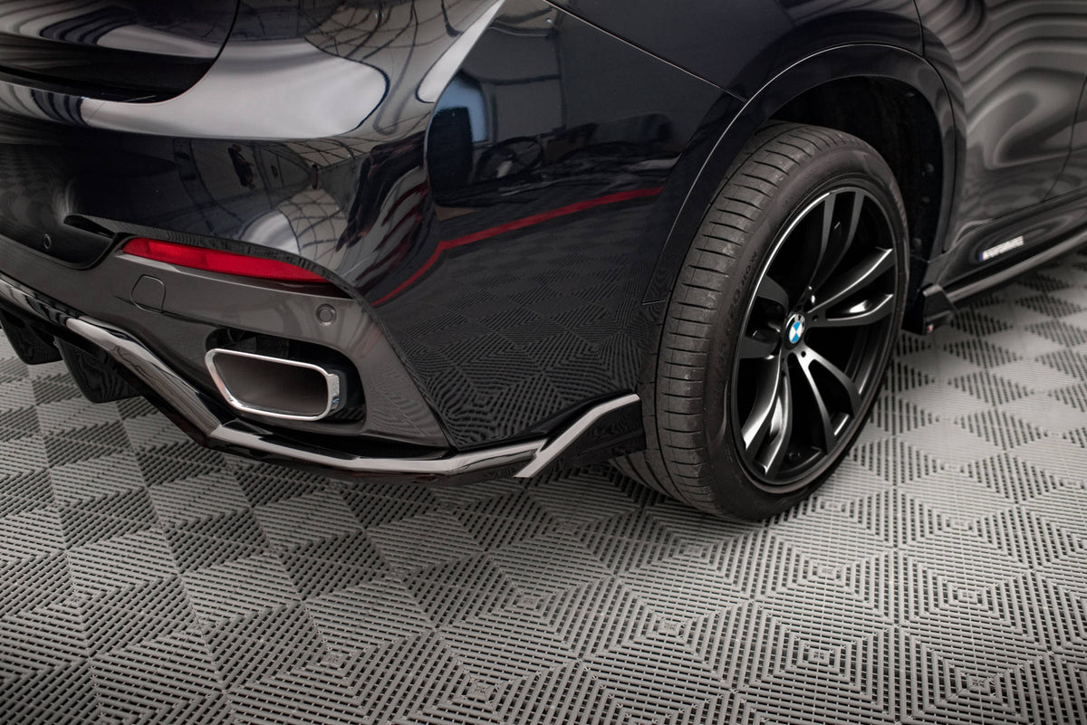 Street+ Mittlerer Diffusor RACE passend für BMW X6 M-Paket F16 schwarz Hochglanz – Ansicht 2