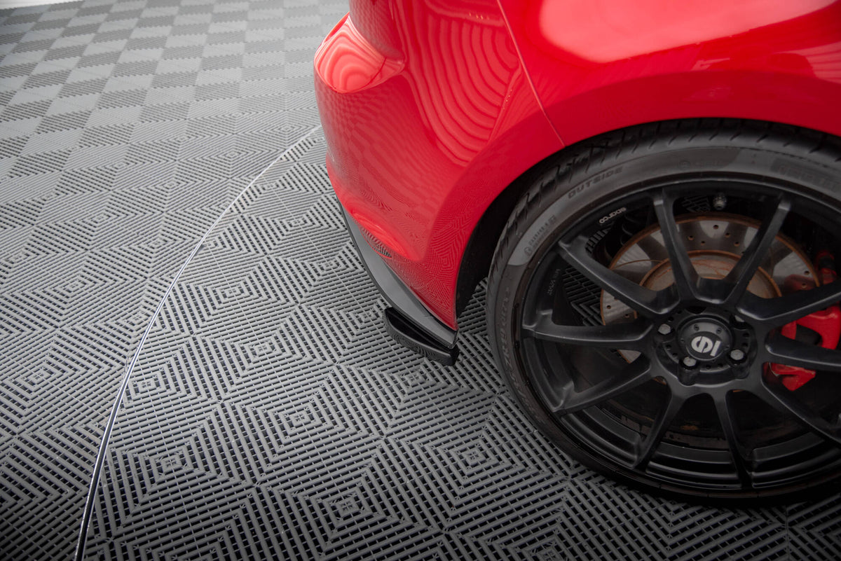 Heck Ansatz Flaps Diffusor passend für VW Golf GTI Clubsport Mk7 schwarz Hochglanz – Ansicht 4