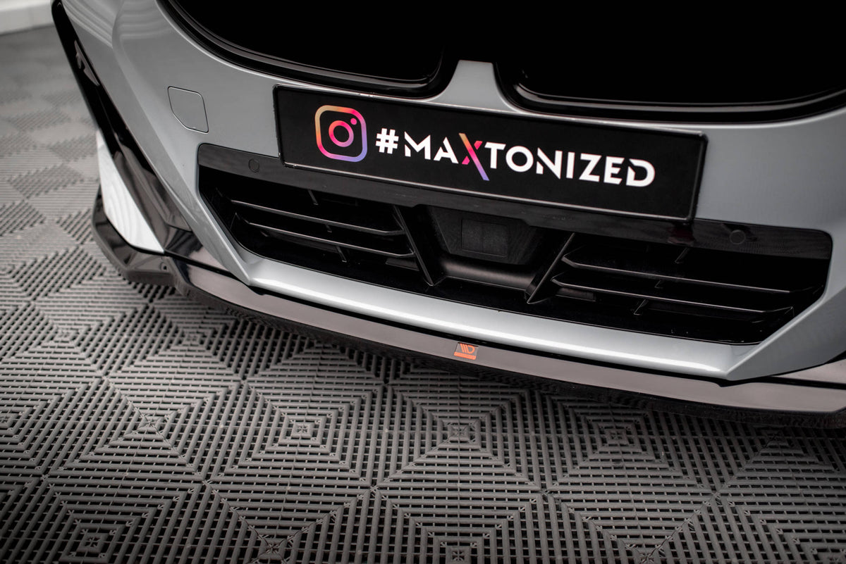 Street+ Spoilerlippe Front Ansatz V.1 passend für BMW 2 Coupe M-Paket / M240i G42 schwarz Hochglanz – Ansicht 3