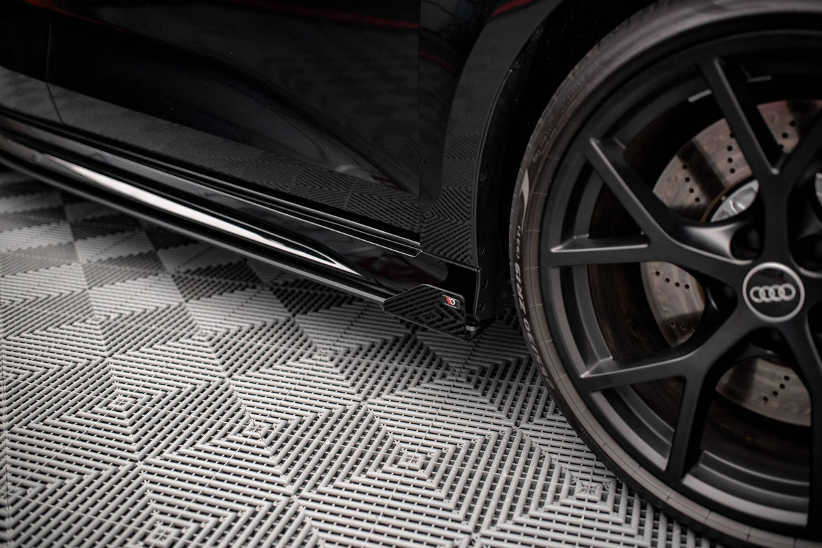 Seitenschweller Flaps passend für Audi RS3 Sportback 8Y schwarz Hochglanz – Ansicht 3