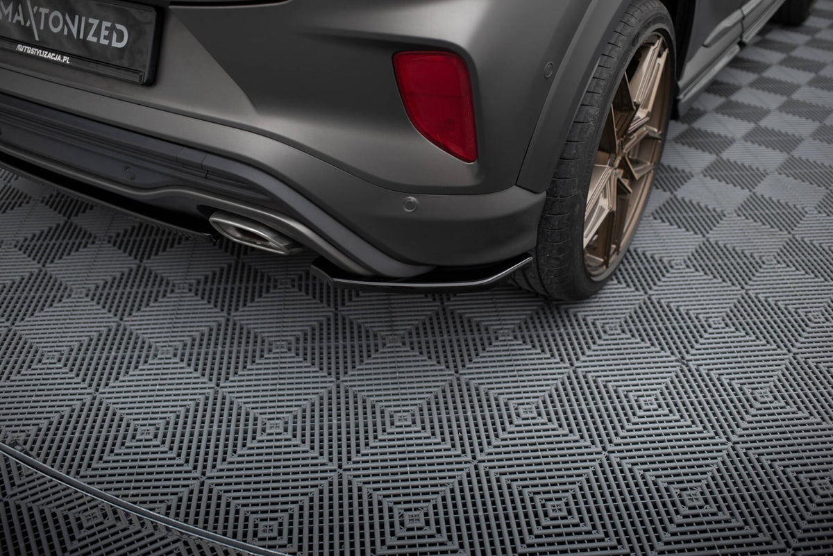 Heck Ansatz Flaps Diffusor passend für Ford Puma ST-Line Mk1 schwarz Hochglanz – Ansicht 3