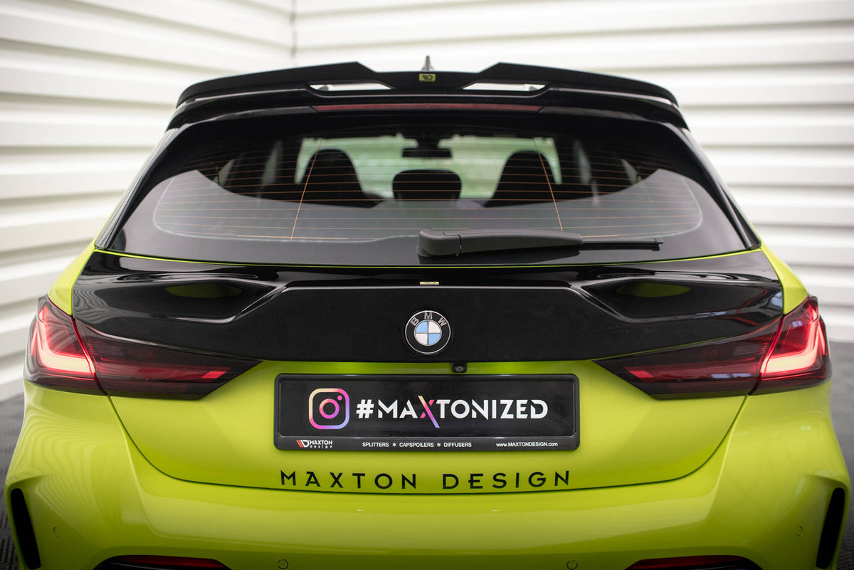Heckscheiben Spoiler passend für BMW 1er M-Paket / M135i / 128ti F40 schwarz Hochglanz – Ansicht 6